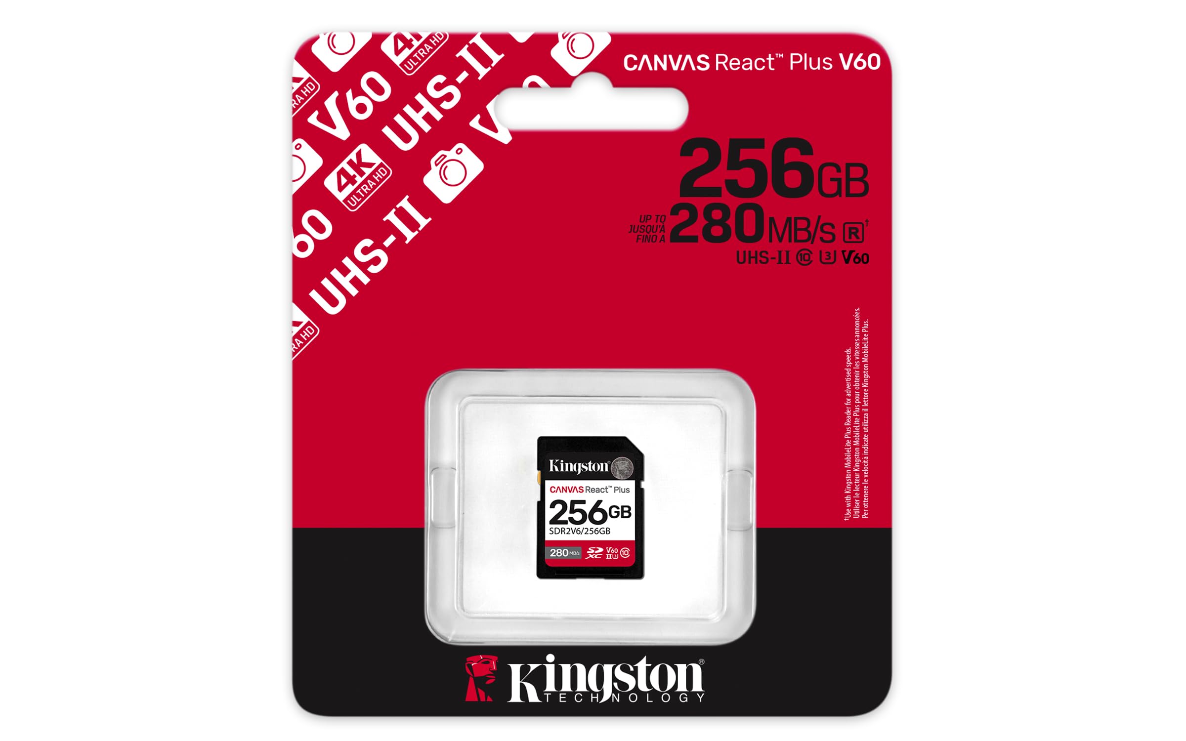 SDXCカード Canvas React Plus MLPR2/256GB Amazon.com: Kingston Canvas React Plus 256GB SD Card | SDXC